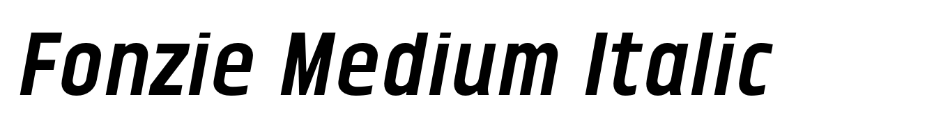 Fonzie Medium Italic
